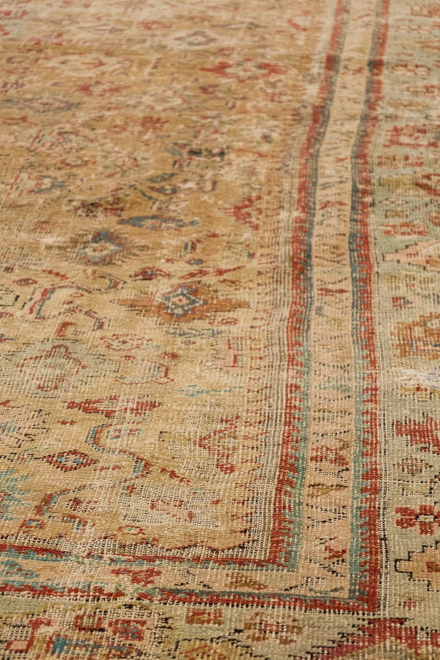 Vintage Oushak Handwoven Tribal Rug, J86413