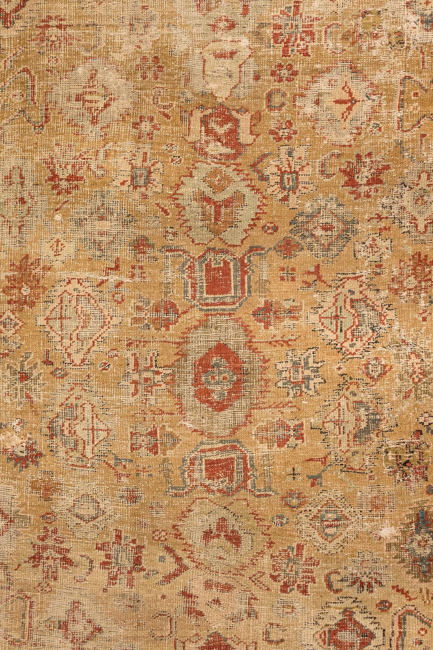 Vintage Oushak Handwoven Tribal Rug, J86413