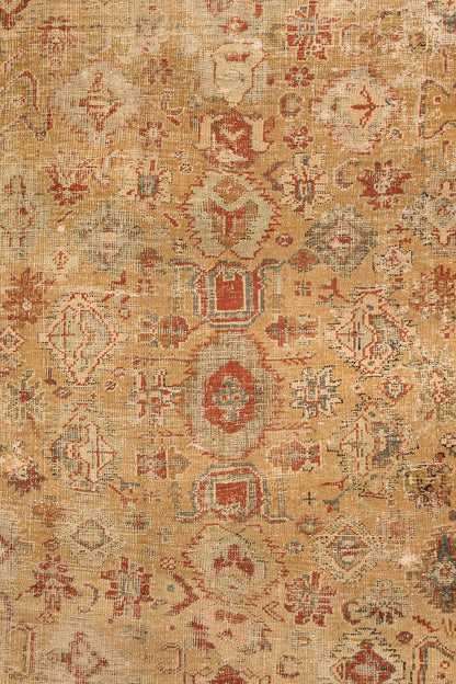 Vintage Oushak Handwoven Tribal Rug, J86413