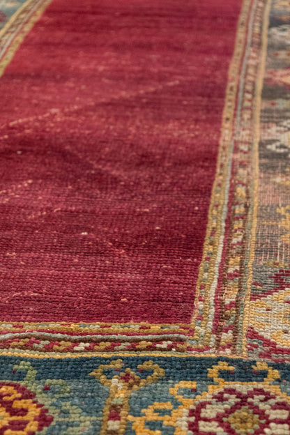Vintage Oushak Handwoven Tribal Rug, J86610