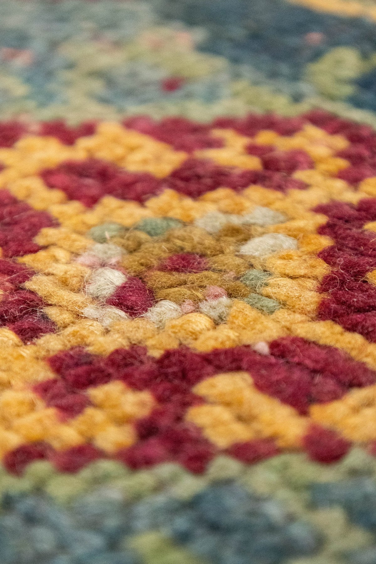 Vintage Oushak Handwoven Tribal Rug, J86610