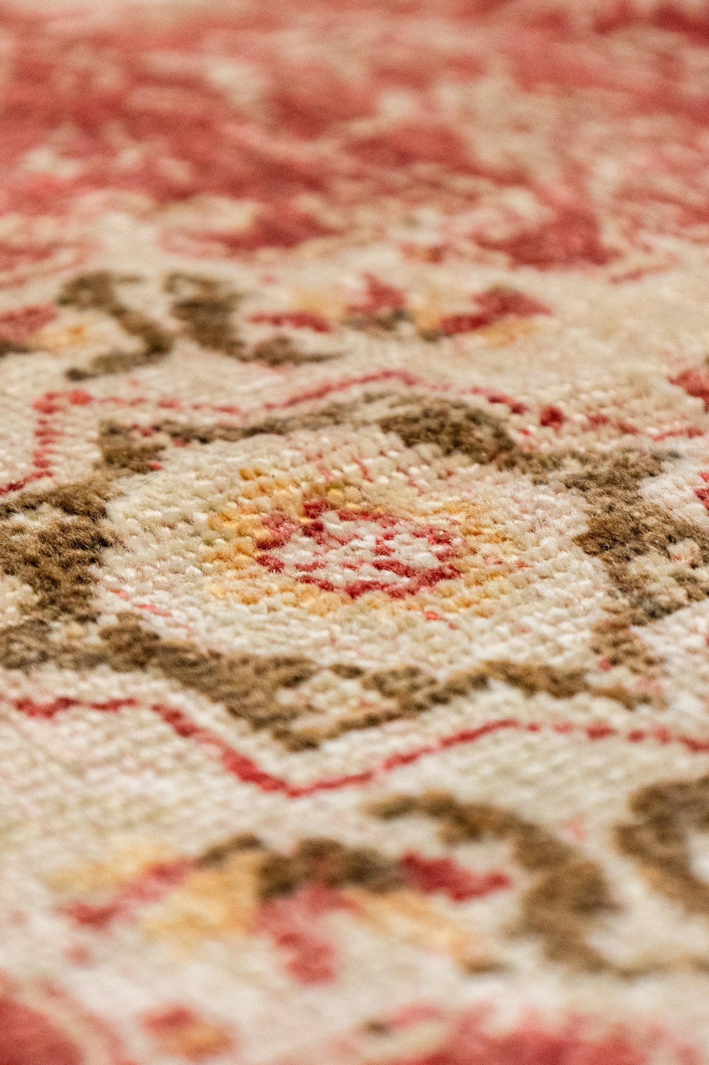Antique Oushak Handwoven Tribal Rug, J87205