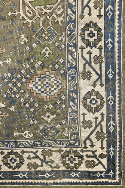 Antique Oushak Handwoven Tribal Rug, J88093