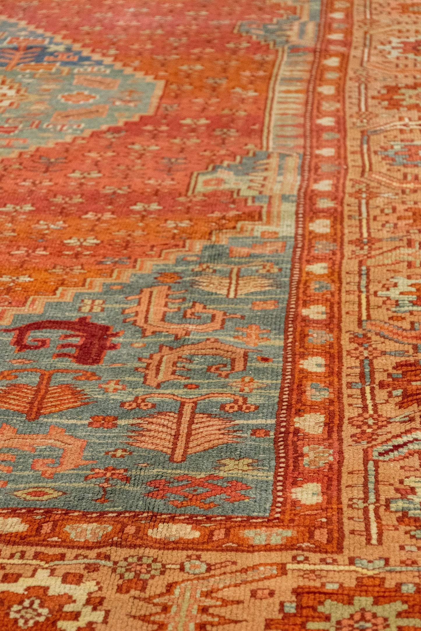 Antique Oushak Handwoven Tribal Rug, J88096