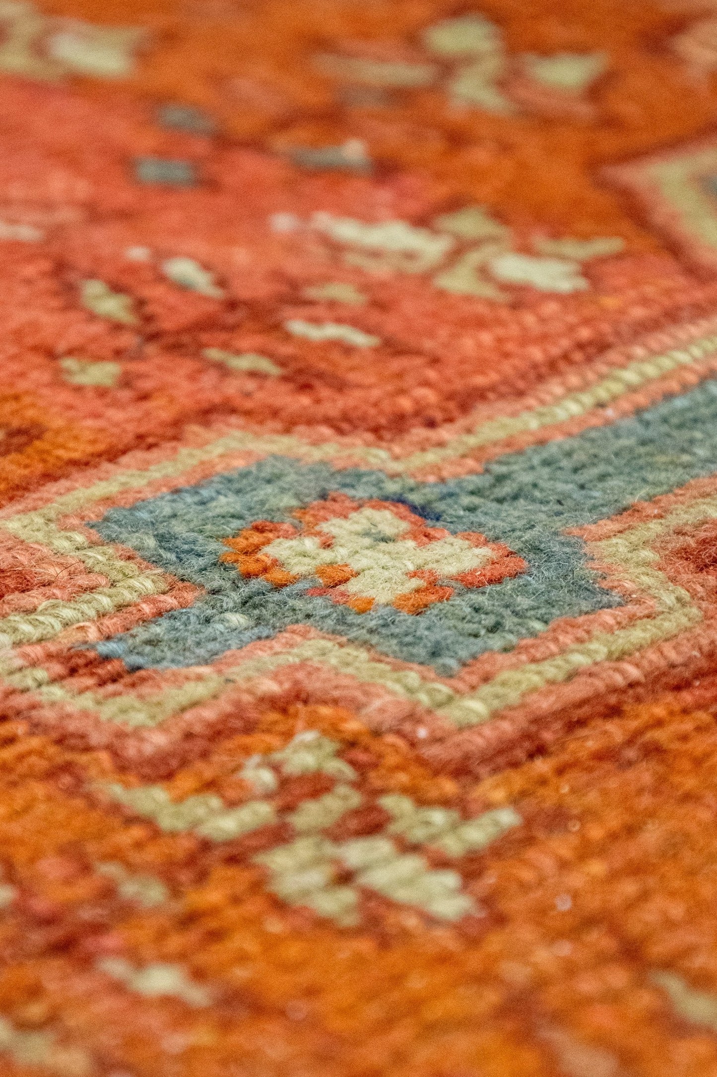 Antique Oushak Handwoven Tribal Rug, J88096