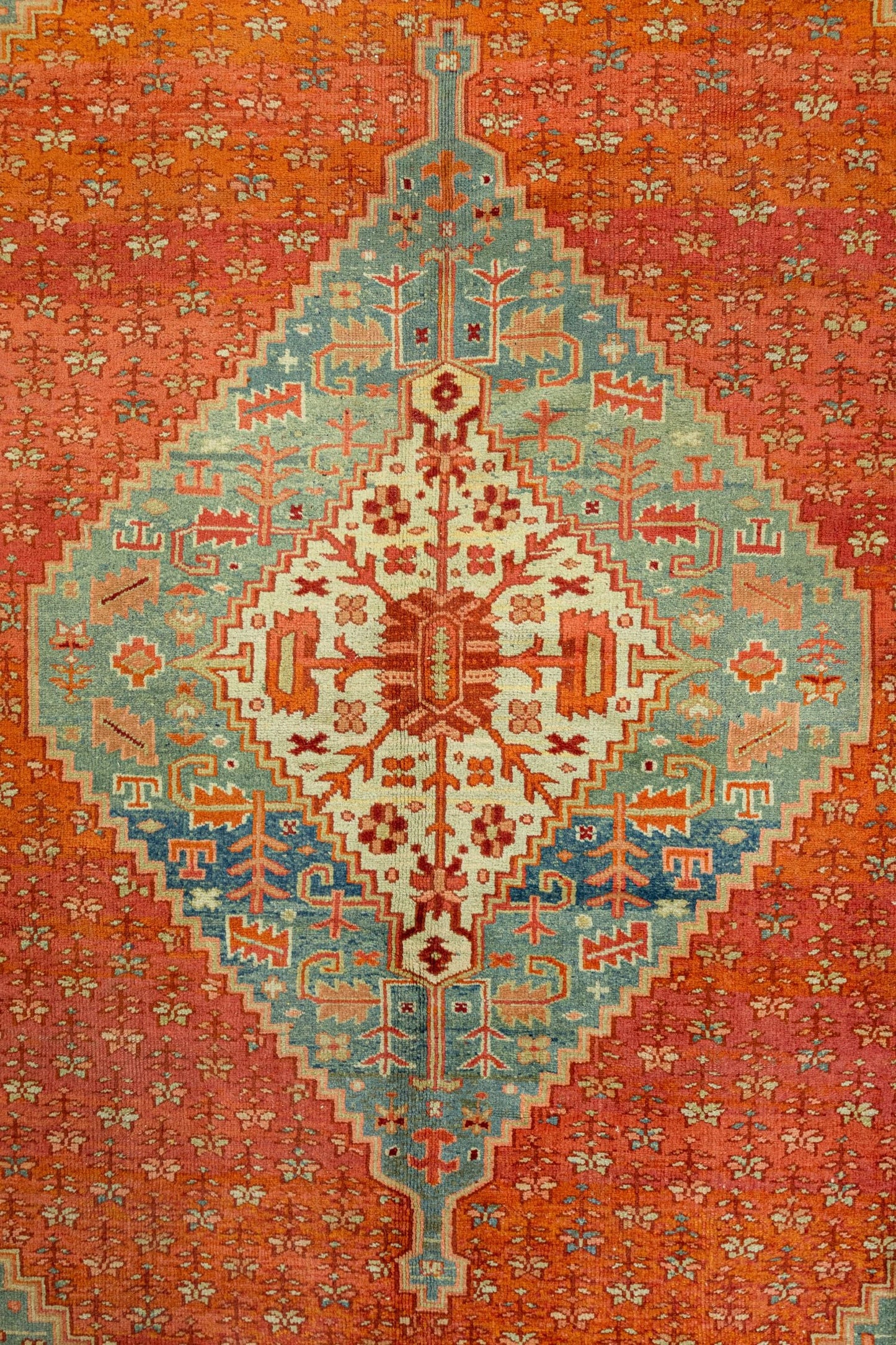 Antique Oushak Handwoven Tribal Rug, J88096