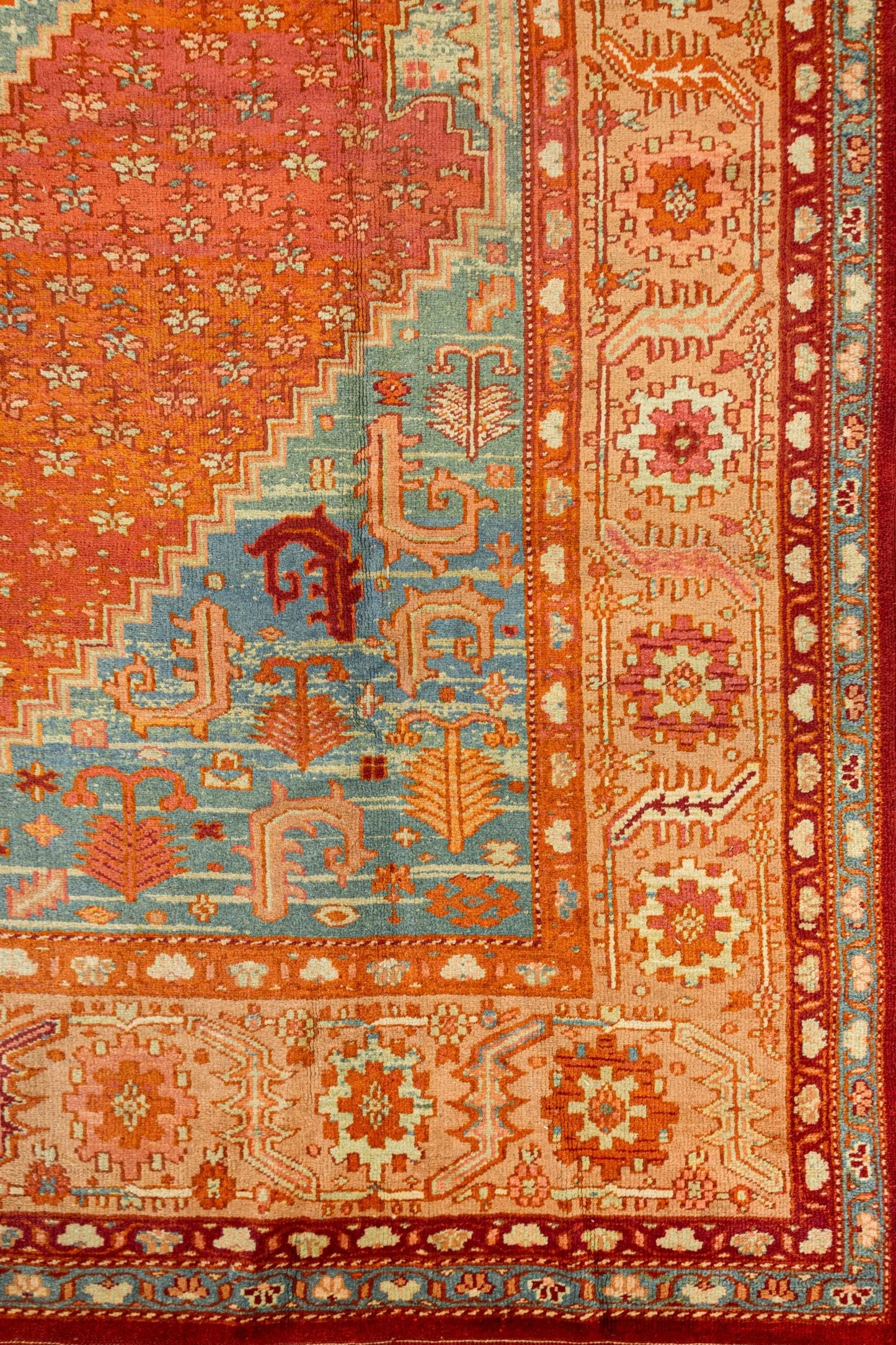 Antique Oushak Handwoven Tribal Rug, J88096