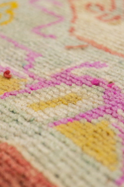 Vintage Oushak Handwoven Tribal Rug, J88590
