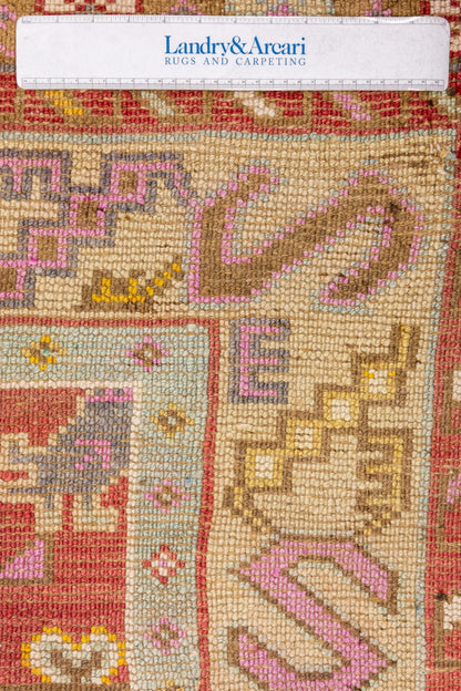 Vintage Oushak Handwoven Tribal Rug, J88590
