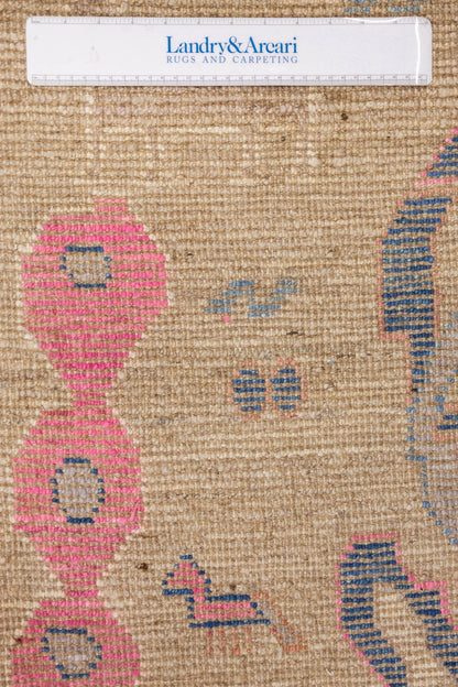 Oushak Tree Handwoven Tribal Rug, J86810