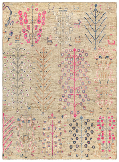 Oushak Tree Handwoven Tribal Rug