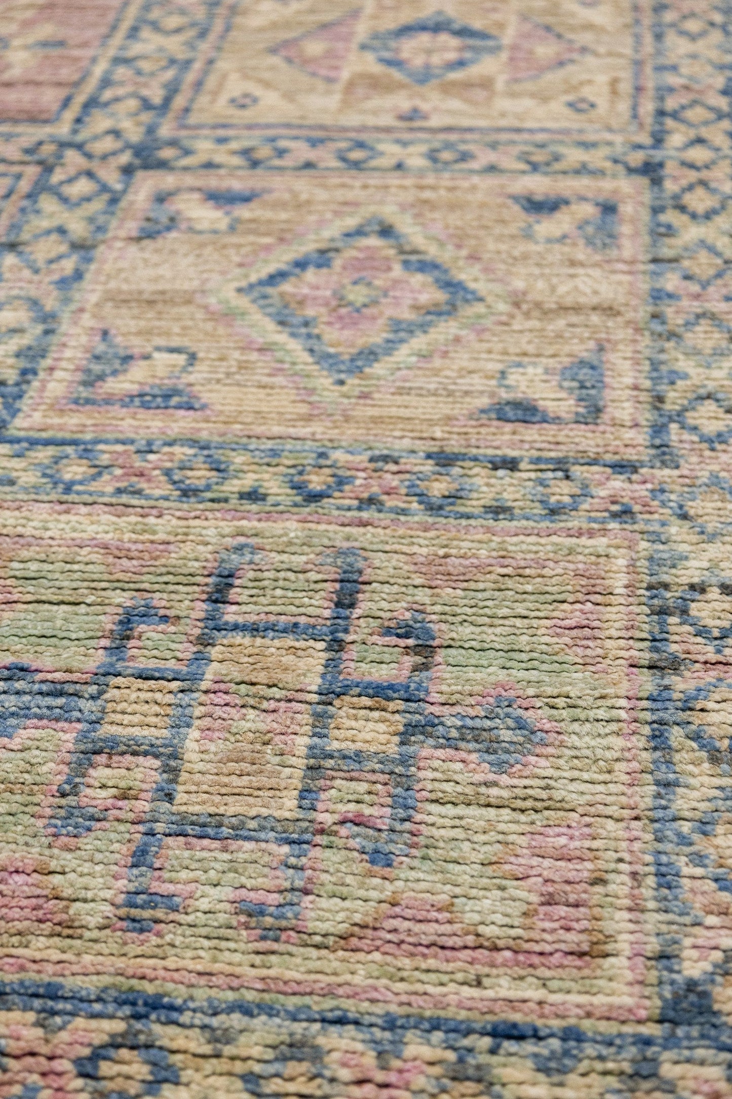 Panel Oushak Handwoven Tribal Rug, J86875