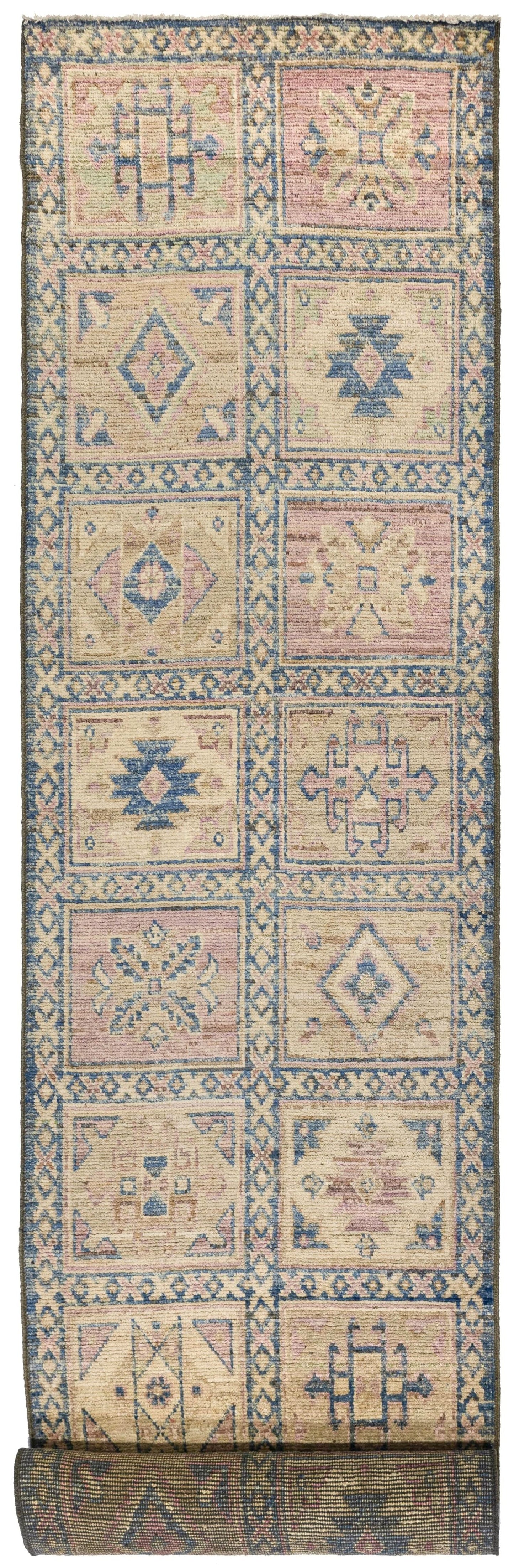 Panel Oushak Handwoven Tribal Rug
