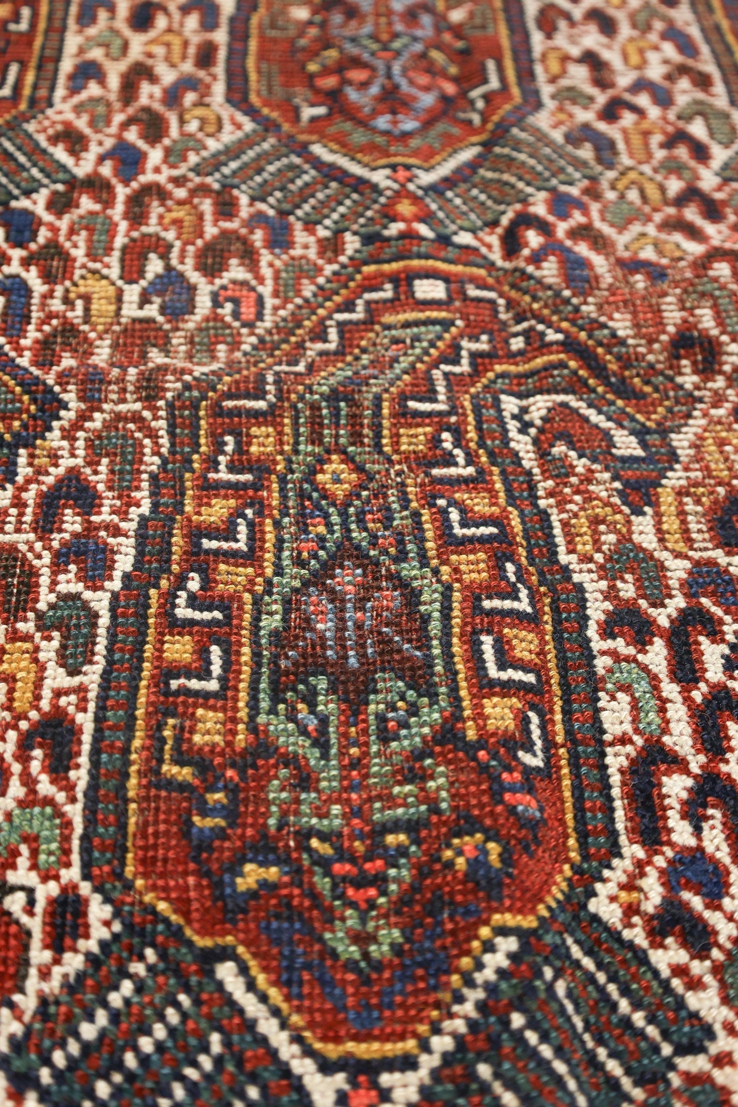 Vintage Qashqai Handwoven Tribal Rug, J70657