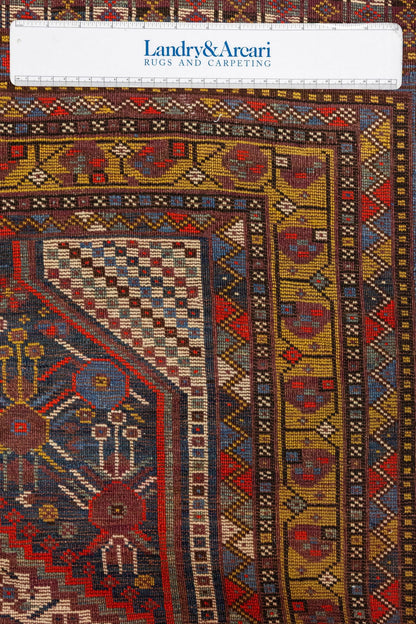 Vintage Qashqai Handwoven Tribal Rug, J87328
