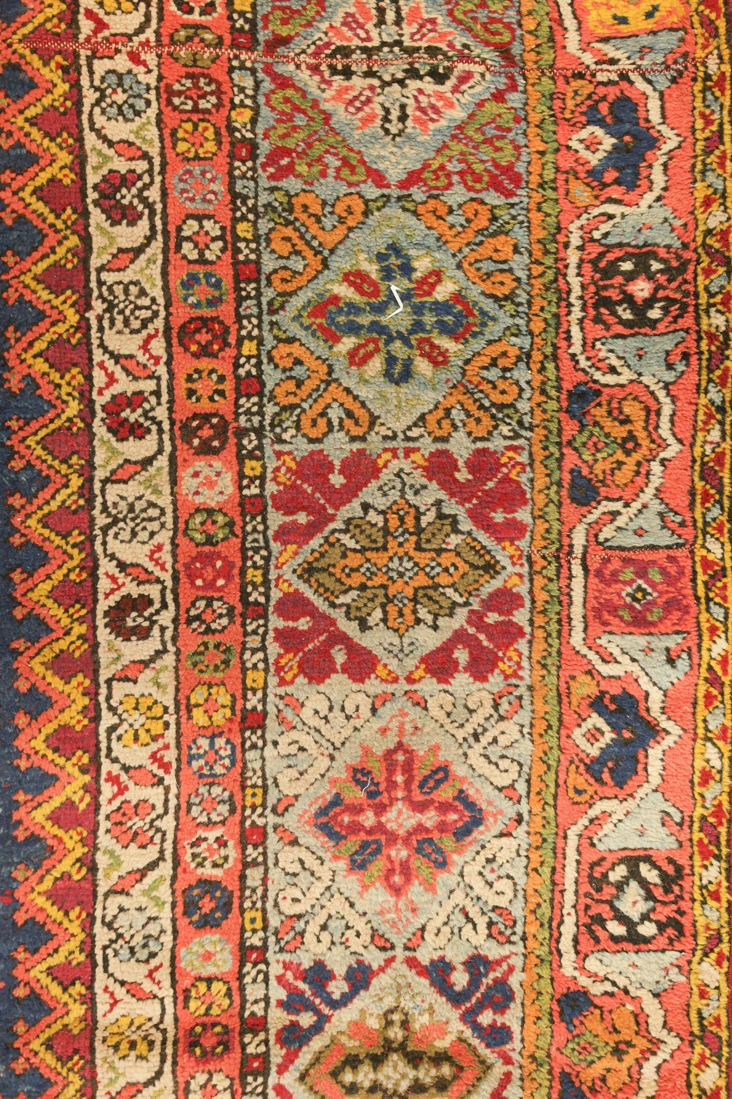 Antique Rabat Handwoven Tribal Rug, J71868