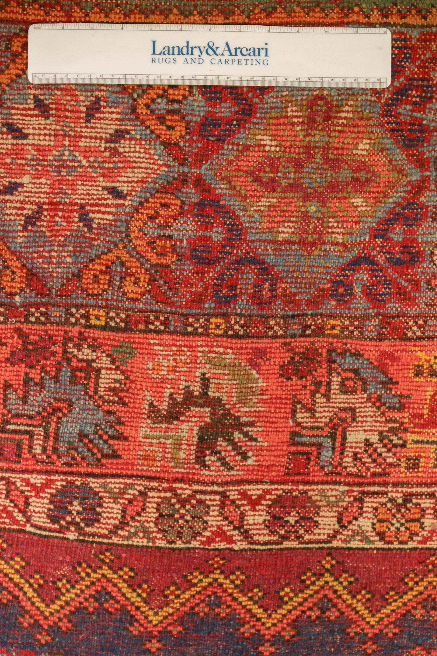 Antique Rabat Handwoven Tribal Rug, J71868