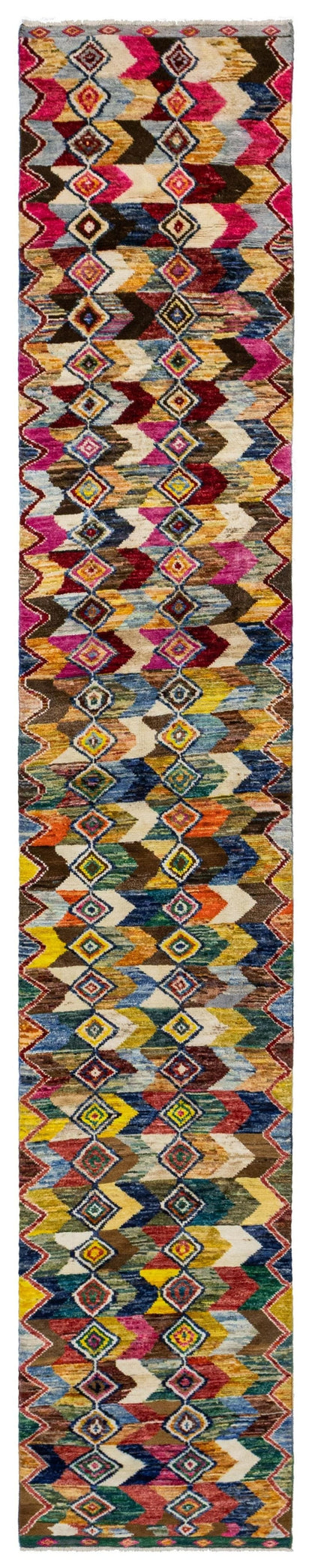 Rainbow Gabbeh Handwoven Tribal Rug