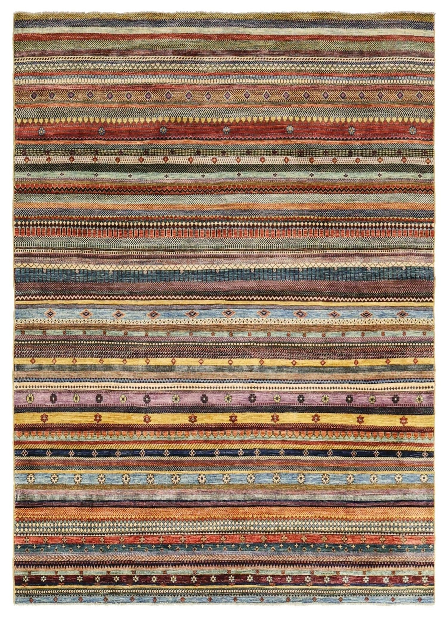 Rainbow Gabbeh Handwoven Tribal Rug