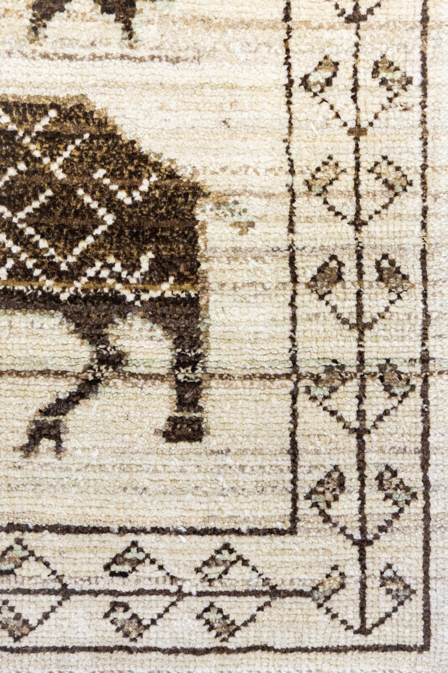 Reindeer Kars Handwoven Tribal Rug, J88925