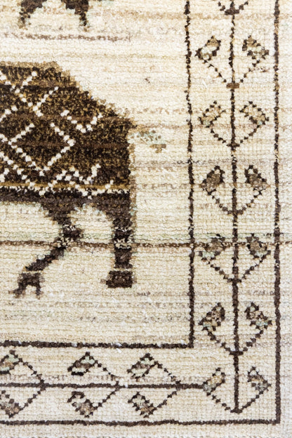 Reindeer Kars Handwoven Tribal Rug, J88925