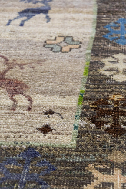 Reindeer Kars Handwoven Tribal Rug, J88952