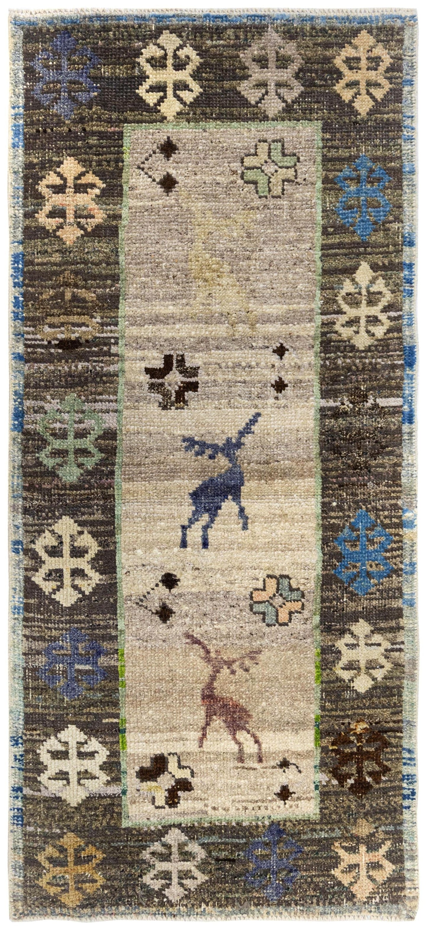  Reindeer Kars Handwoven Tribal Rug