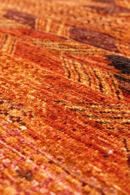 Scandinavian Handwoven Tribal Rug, J86029