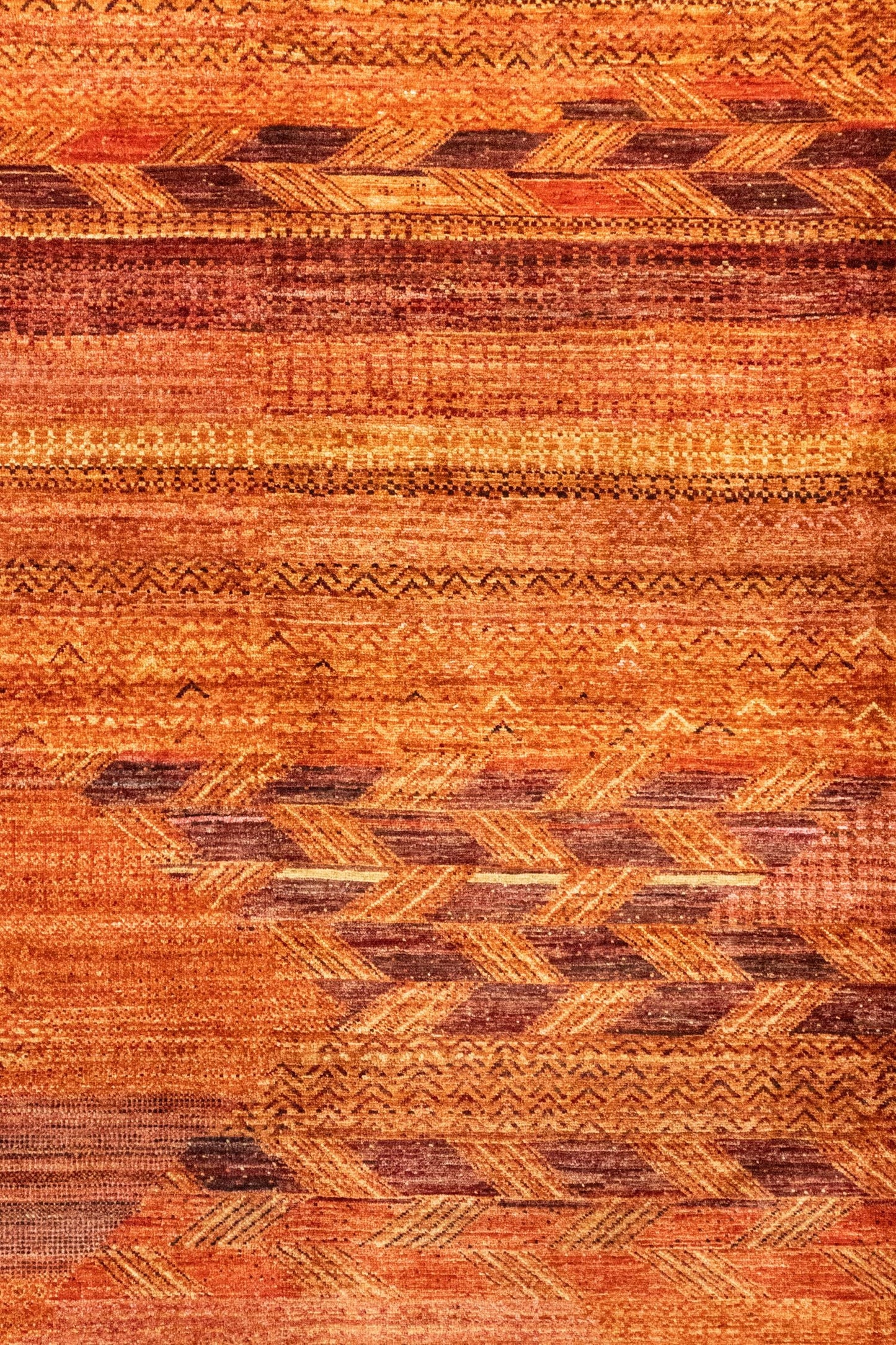 Scandinavian Handwoven Tribal Rug, J86029