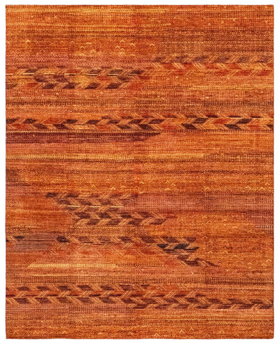 Scandinavian Handwoven Tribal Rug