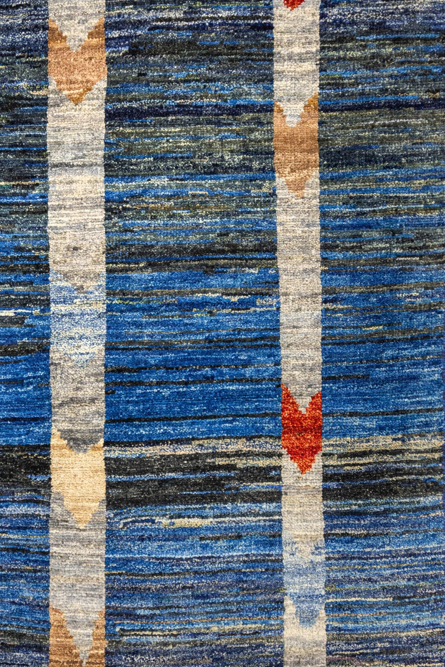 Scandinavian Handwoven Tribal Rug, J87470
