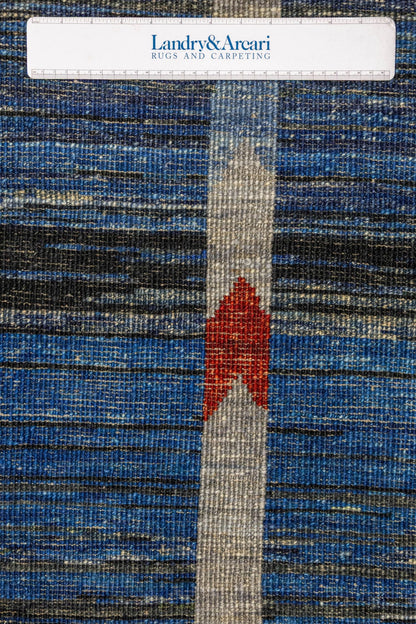 Scandinavian Handwoven Tribal Rug, J87470