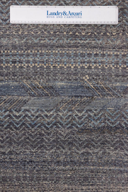 Scandinavian Handwoven Tribal Rug, J87490