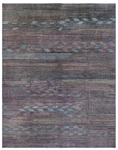 Scandinavian Handwoven Tribal Rug