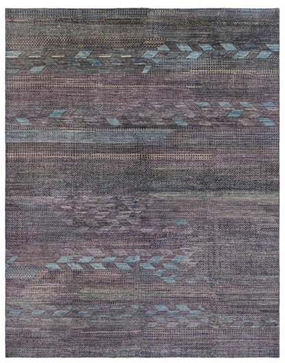  Scandinavian Handwoven Tribal Rug
