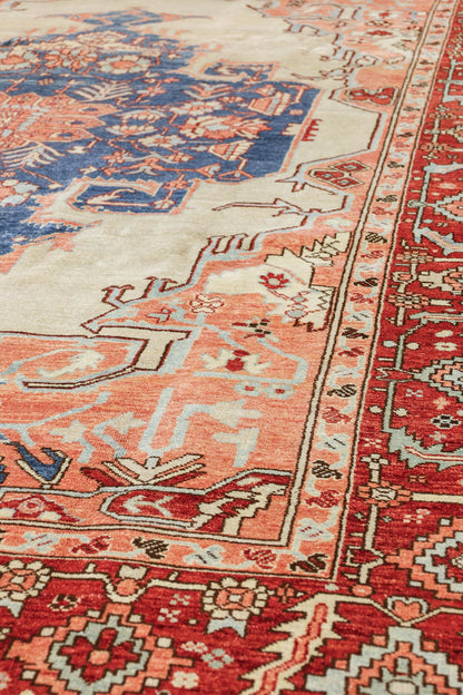 Vintage Serapi Handwoven Tribal Rug, J79406