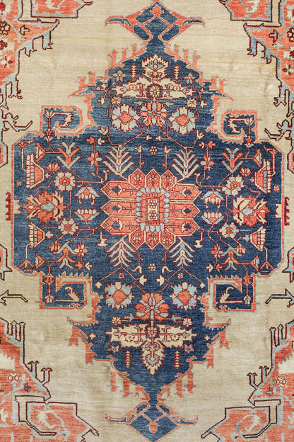 Vintage Serapi Handwoven Tribal Rug, J79406