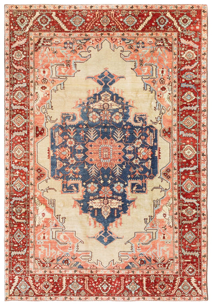 Vintage Serapi Handwoven Tribal Rug