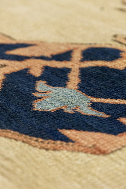 Antique Serapi Handwoven Tribal Rug, J89494