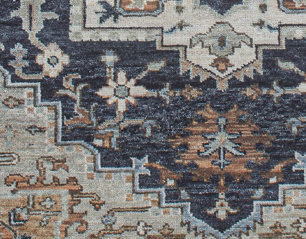 Serapi Medallion Handwoven Tribal Rug, J72581