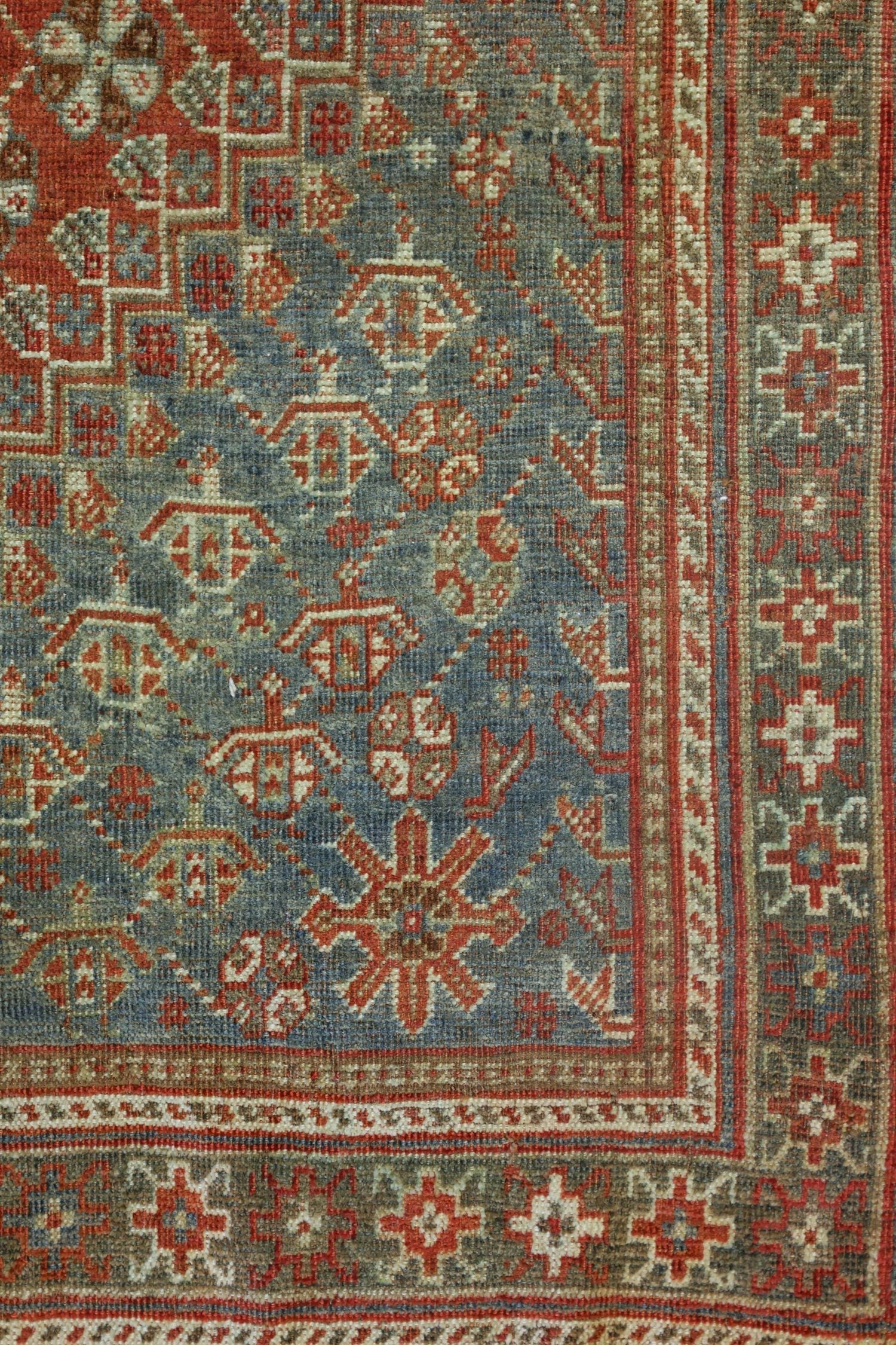 Vintage Shiraz Handwoven Tribal Rug, J72940
