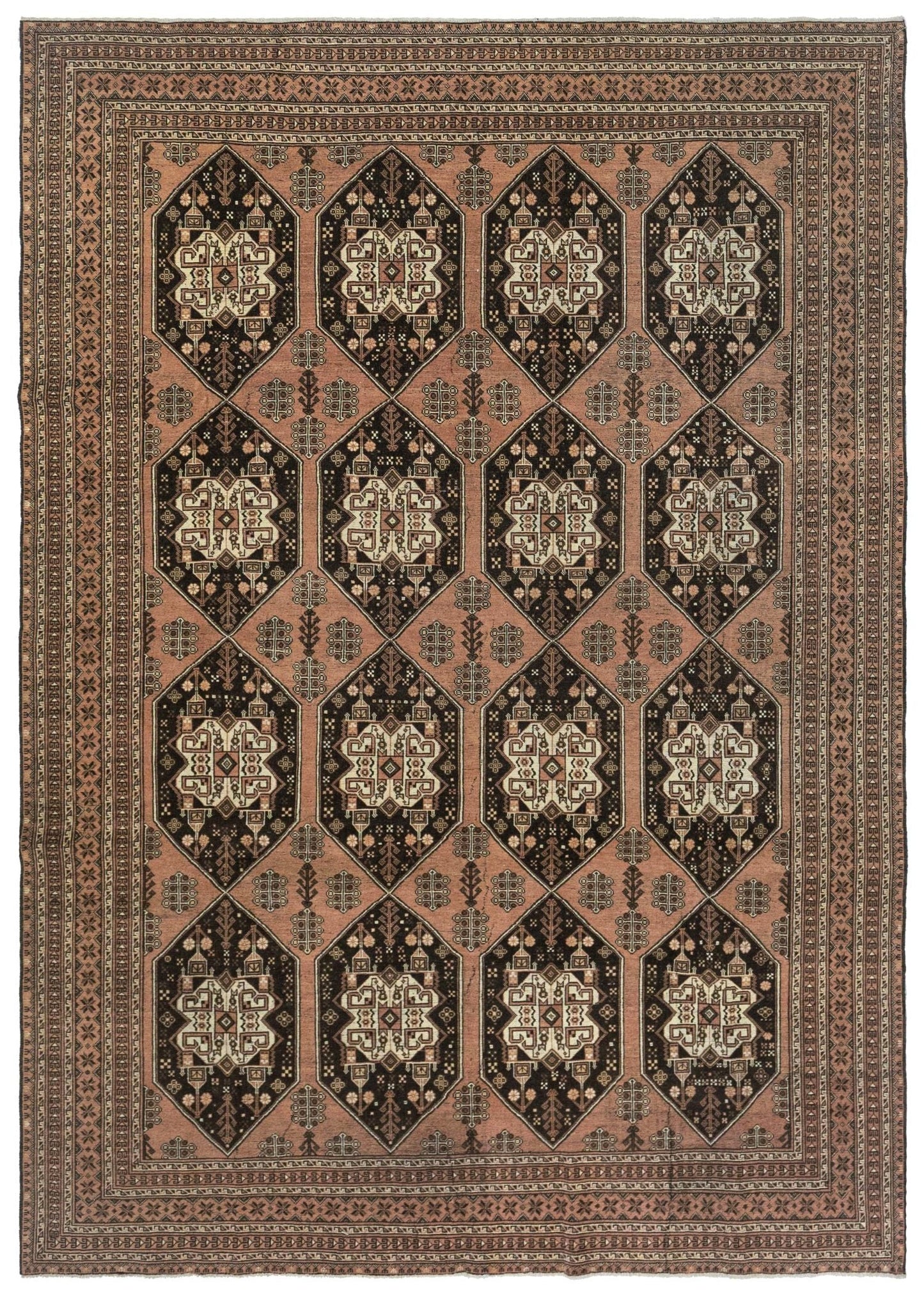 Vintage Shiraz Handwoven Tribal Rug