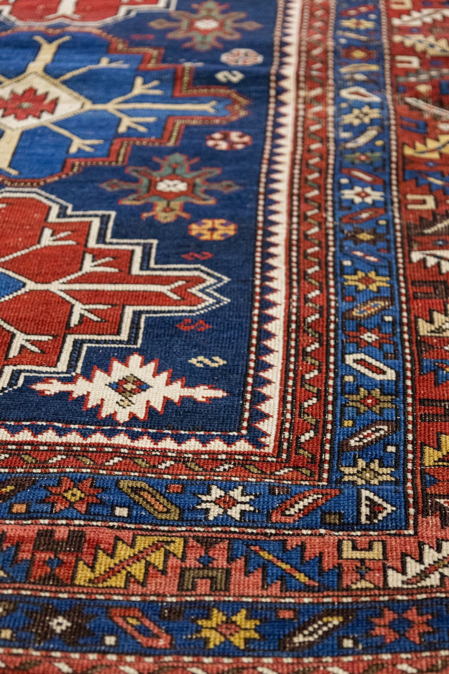 Vintage Shirvan Handwoven Tribal Rug, J87174