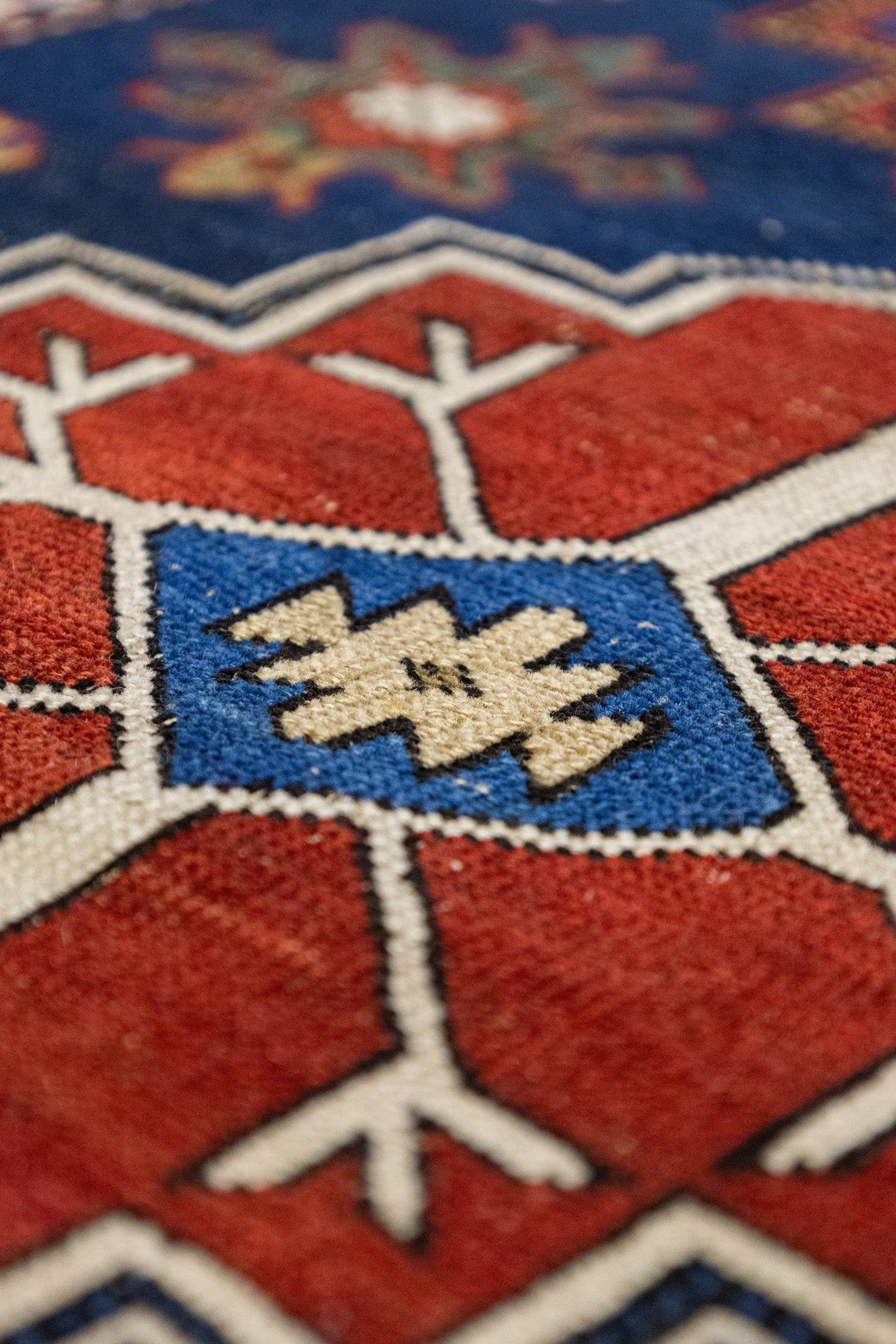 Vintage Shirvan Handwoven Tribal Rug, J87174