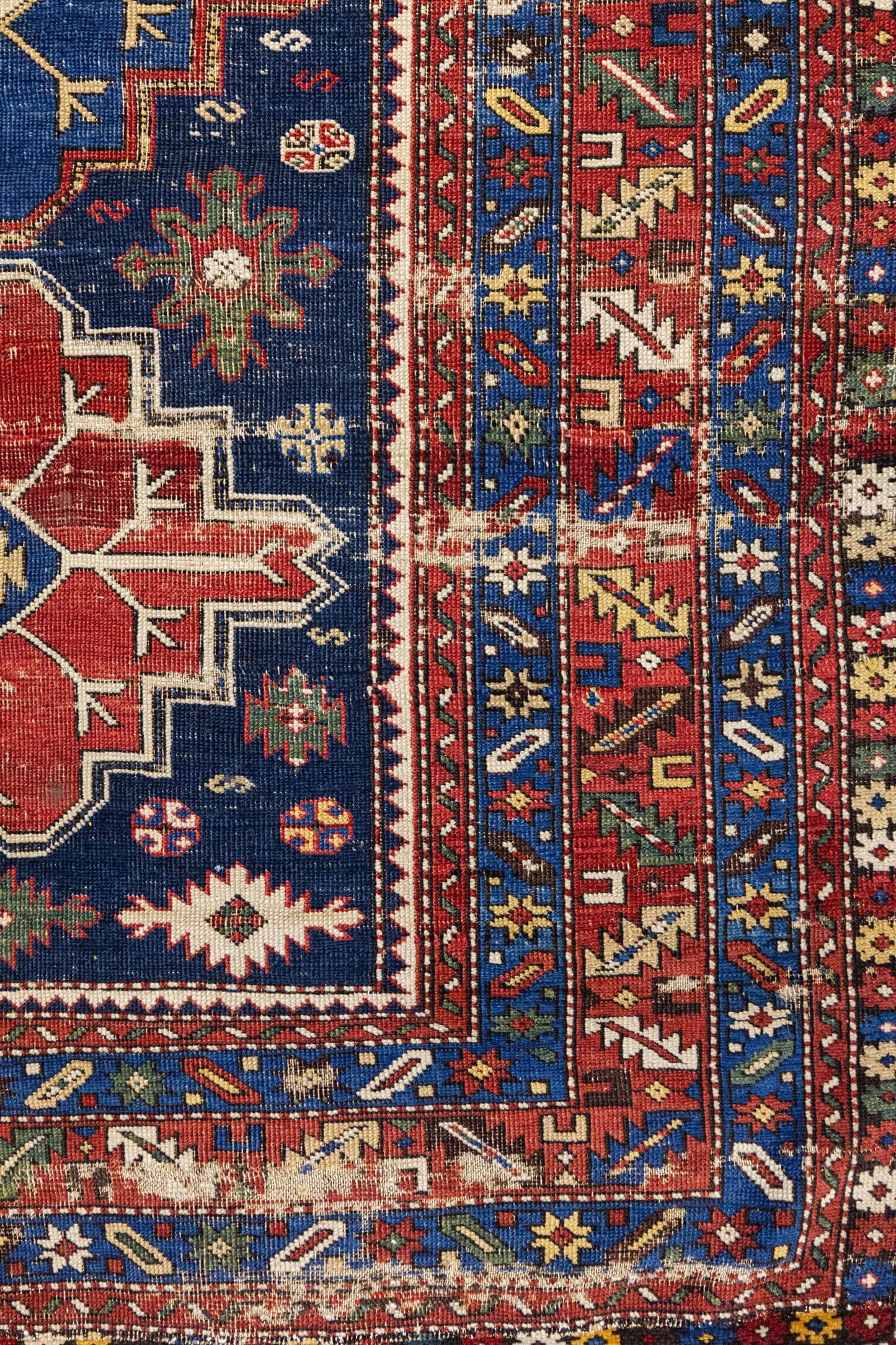 Vintage Shirvan Handwoven Tribal Rug, J87174