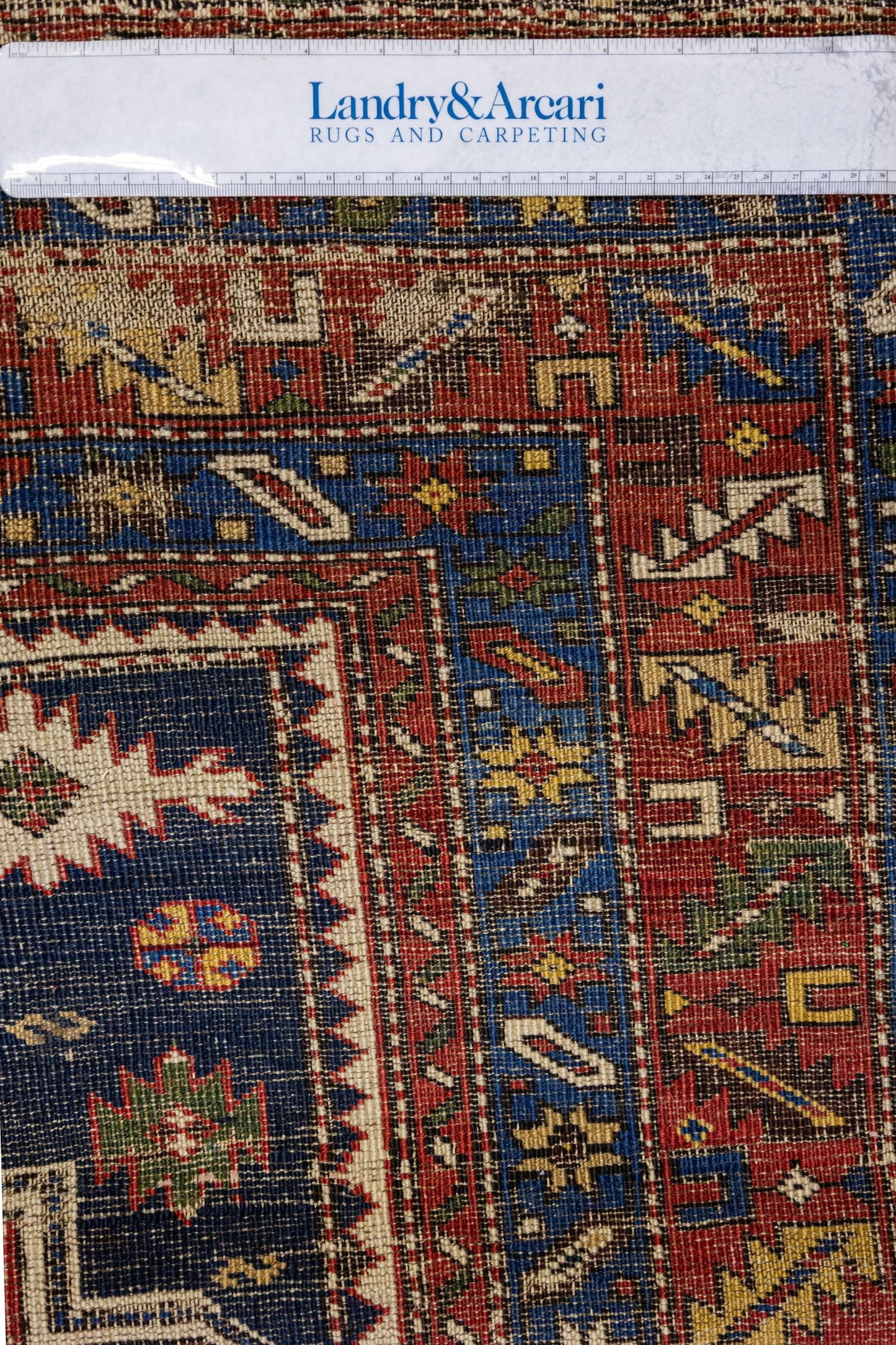 Vintage Shirvan Handwoven Tribal Rug, J87174