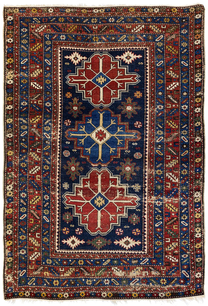 Vintage Shirvan Handwoven Tribal Rug