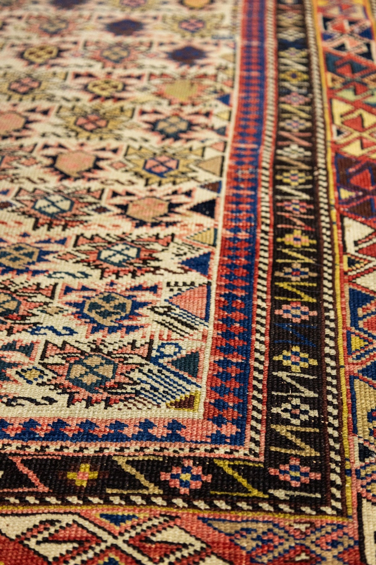 Vintage Shirvan Handwoven Tribal Rug, J89653