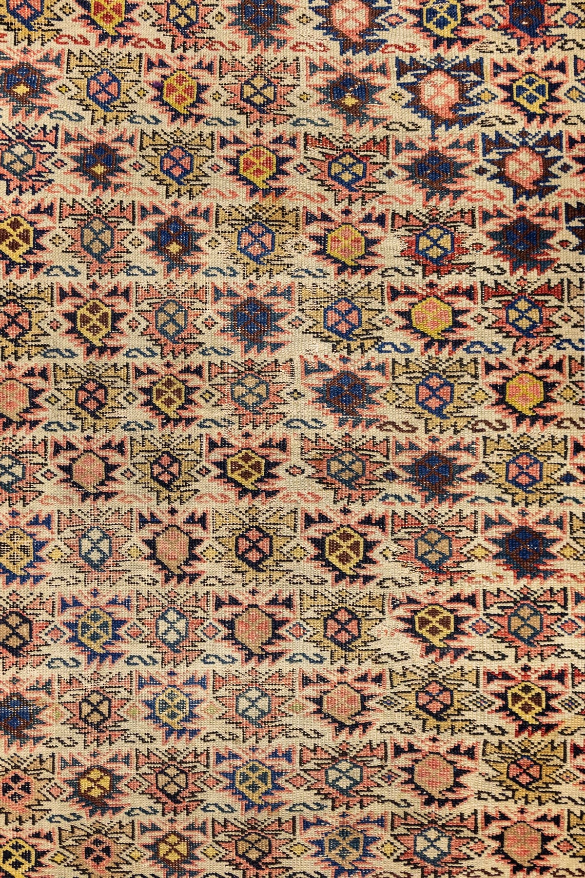 Vintage Shirvan Handwoven Tribal Rug, J89653