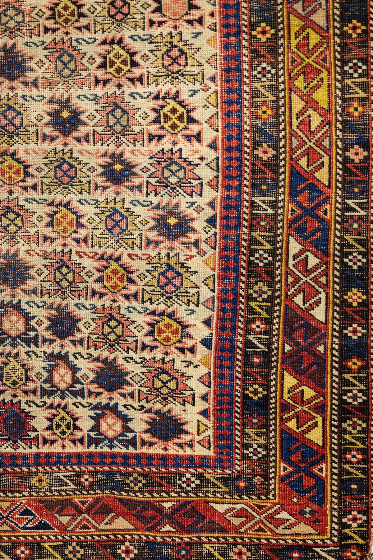 Vintage Shirvan Handwoven Tribal Rug, J89653
